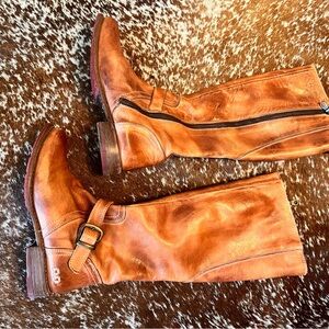 Women's Tan Leather Boots